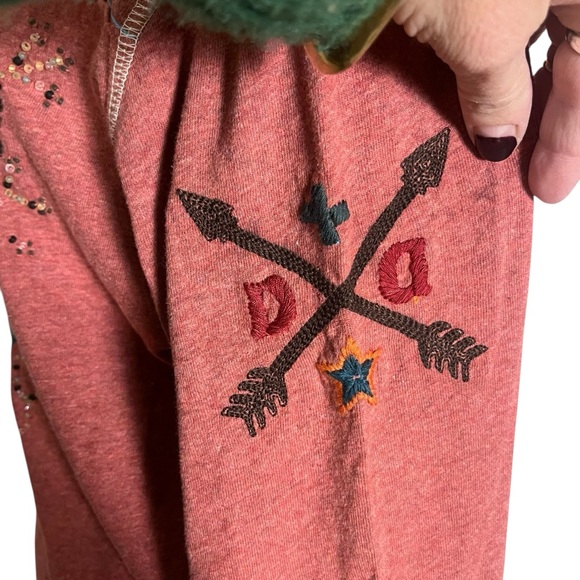 NWT Double D Ranch Embroidered Moose Elk Floral Beaded Long Sleeve Top — Size 1X - Picture 5 of 15